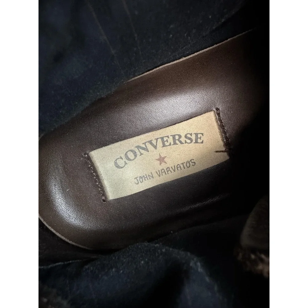 Converse John Varvatos All Star X Shoes Mens Size 11 Brown Suede Mid Top 125424C